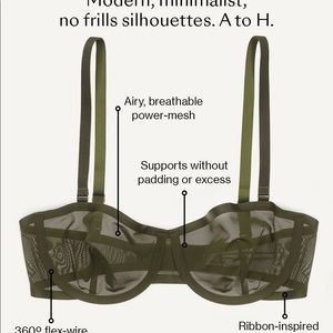 The Balconette Moss Green 30A NWOT